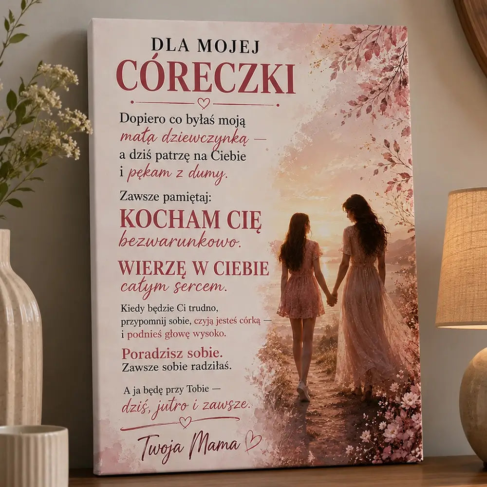 Autorski Obraz dla Córeczki na Płótnie
