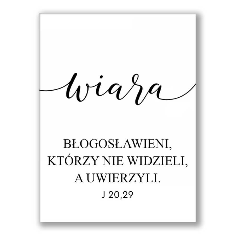 Zestaw 3 Obrazów Wiara • Nadzieja • Miłość